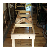 Unfinished Base for Mixed Species Office Table