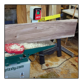 Cutting the Edge of Wide Sweetgum Board